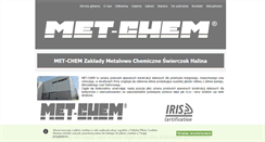 Desktop Screenshot of met-chem.eu